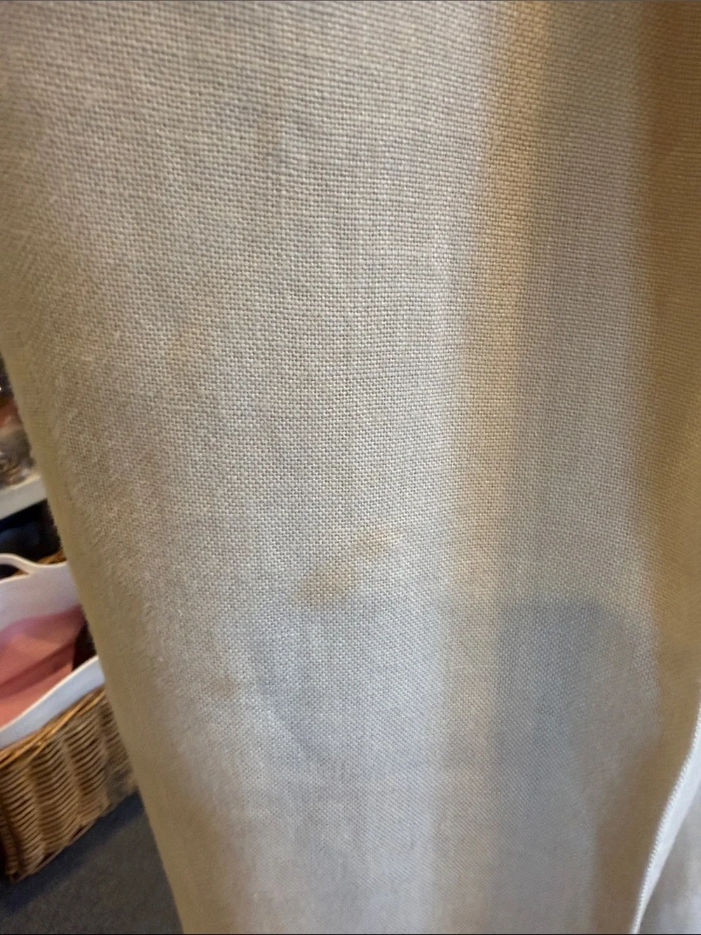 Brooks Brothers Khaki Linen Blend Pants - Light Tan size W40/L32 Madison  staine